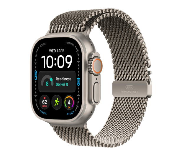 Apple Watch Ultra 4/Naturalny Tytan/Naturalny Tytan Mediolańska S - 1594104 - zdjęcie